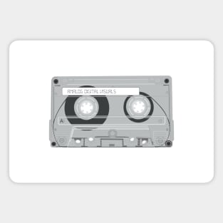 Cassette Tape (Gray Colorway) Analog / Music Magnet